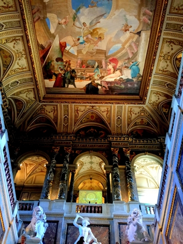 The interiors of the Kunsthistorisches Museum.  