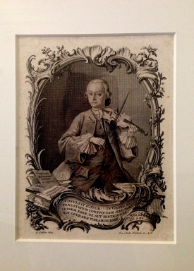 Mozart's music serenades you as you walk across rooms of musical antiquity. 